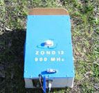900 MHz ground coupled georadar antenna